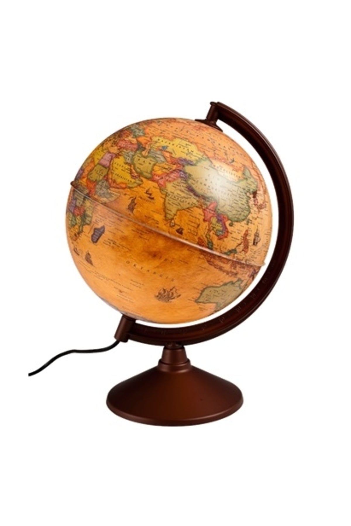 Antik Küre Işıklı 26 cm 44261