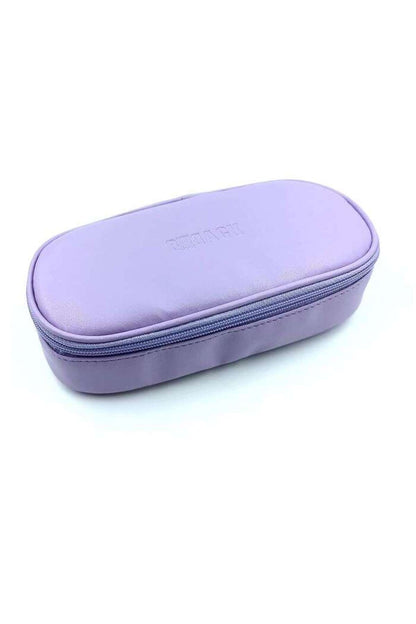 BBack Suni Deri Oval Kalemlik Lila / 323