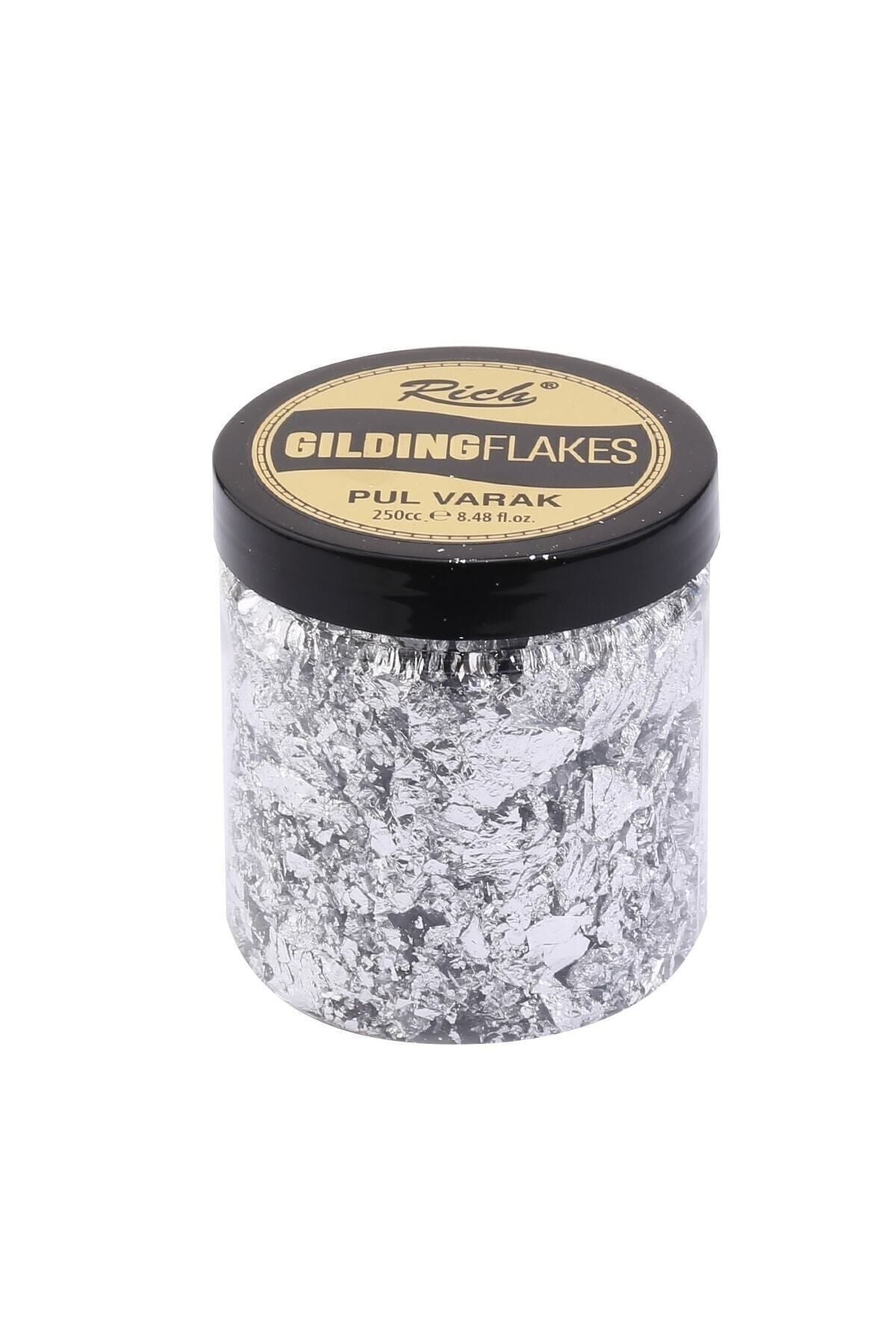Gilding Flakes Pul Varak 250 Cc Gümüş