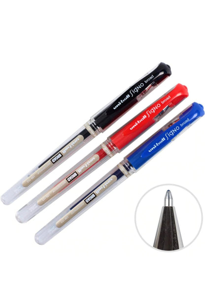 Uni-ball Um-153 Signo Broad Imza Kalemi Karışık Renk 3'lü Paket