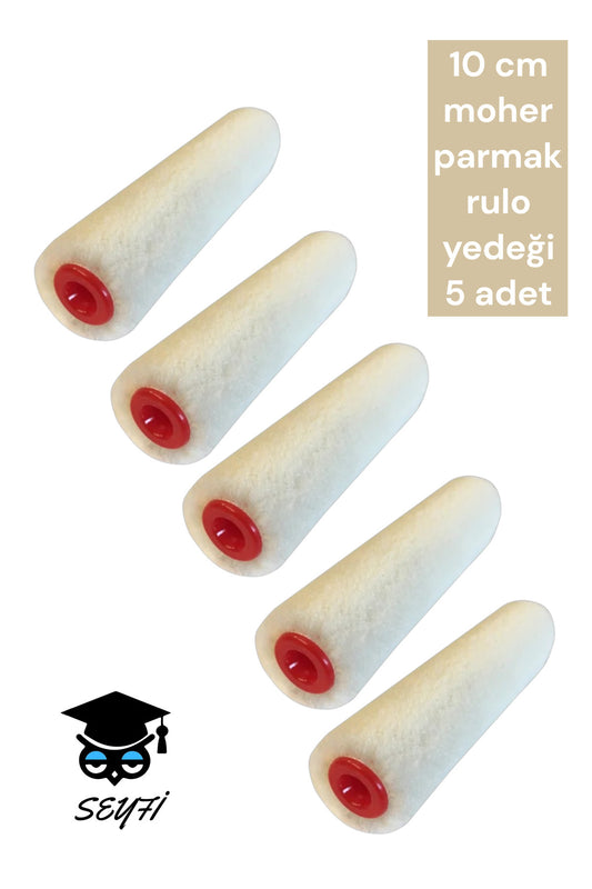 10 cm moher parmak rulo yedeği 5 adet
