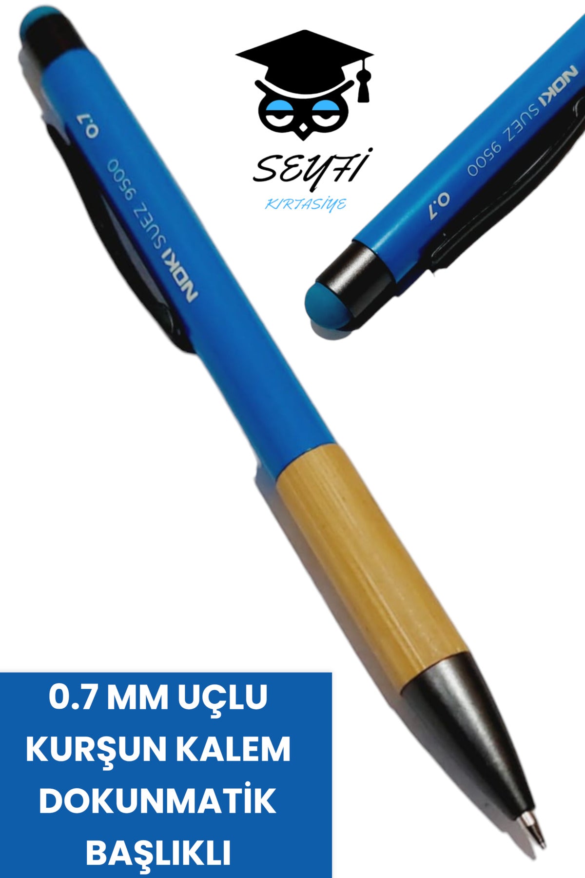 0.7 MM VERSATİL UÇLU KURŞUN KALEM DOKUNMATİK BAŞLIKLI TABLET VE TELEFONLAR İÇİN UYGUN NOKİ SUEZ