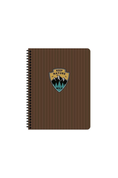 16.5x22.5 Çizgili Defter Outdoor - Kahverengi