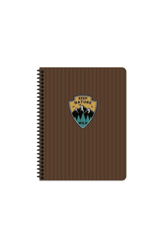 16.5x22.5 Çizgili Defter Outdoor - Kahverengi