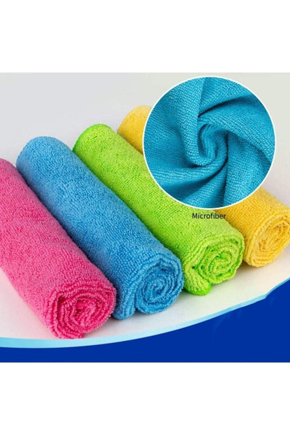 100% Mikrofiber As Doku Mikrofiber Bez 12li 30 x 30 Setli Ürün 10 + Pamuk Mavi Nakışlı / İşlemeli