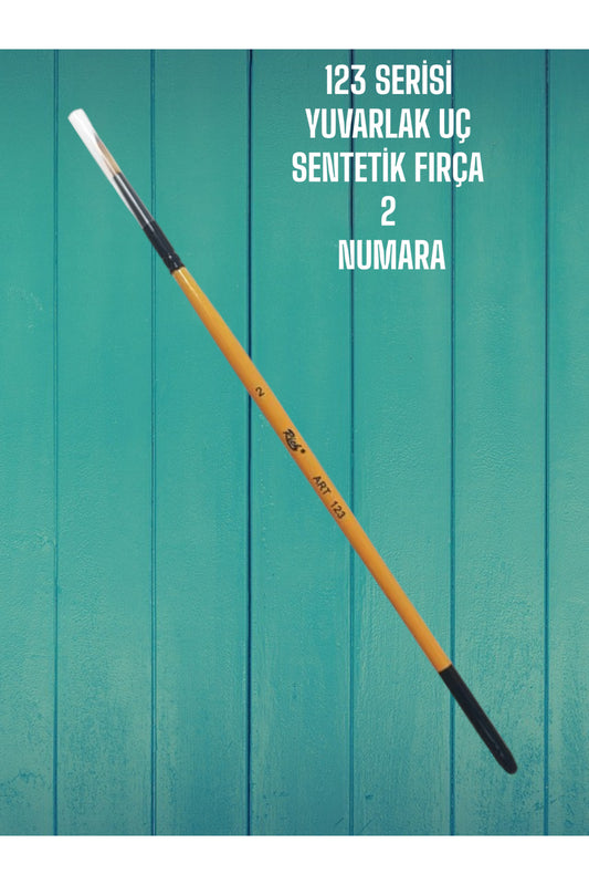 2 Numara 123 Serisi Yuvarlak Uç Fırça Sentetik Kıl
