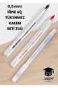 0,5 mm İĞNE UÇ TÜKENMEZ KALEM SETİ 3'LÜ
