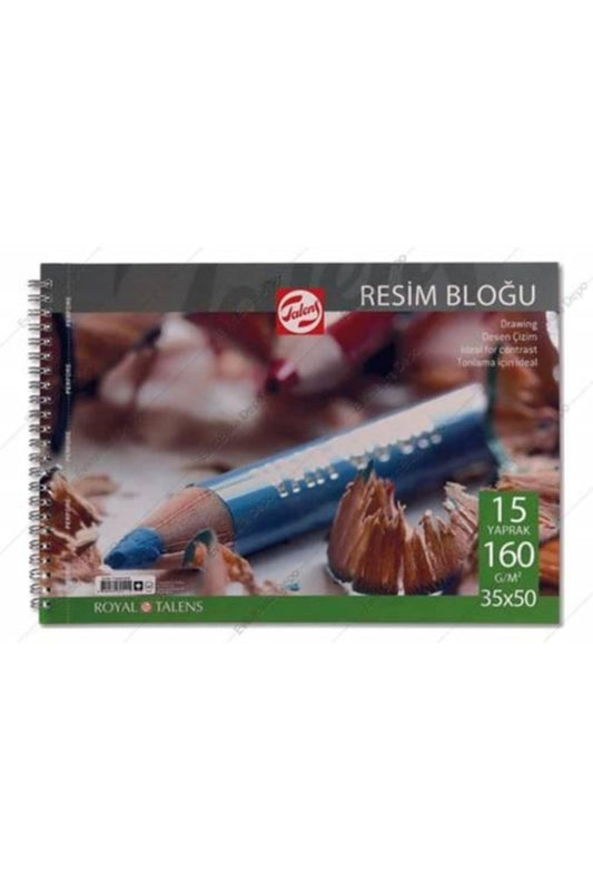Resim Defteri 25 X 35 - 160 gr - 15 Yp - Spiralli