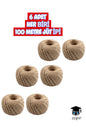 6 ADET HER BİRİ 100 METRE JÜT İPİ