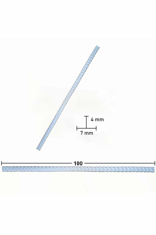 Esnek Çıta bükülebilir 1 metre ÖRGÜ çıta 4x7mm