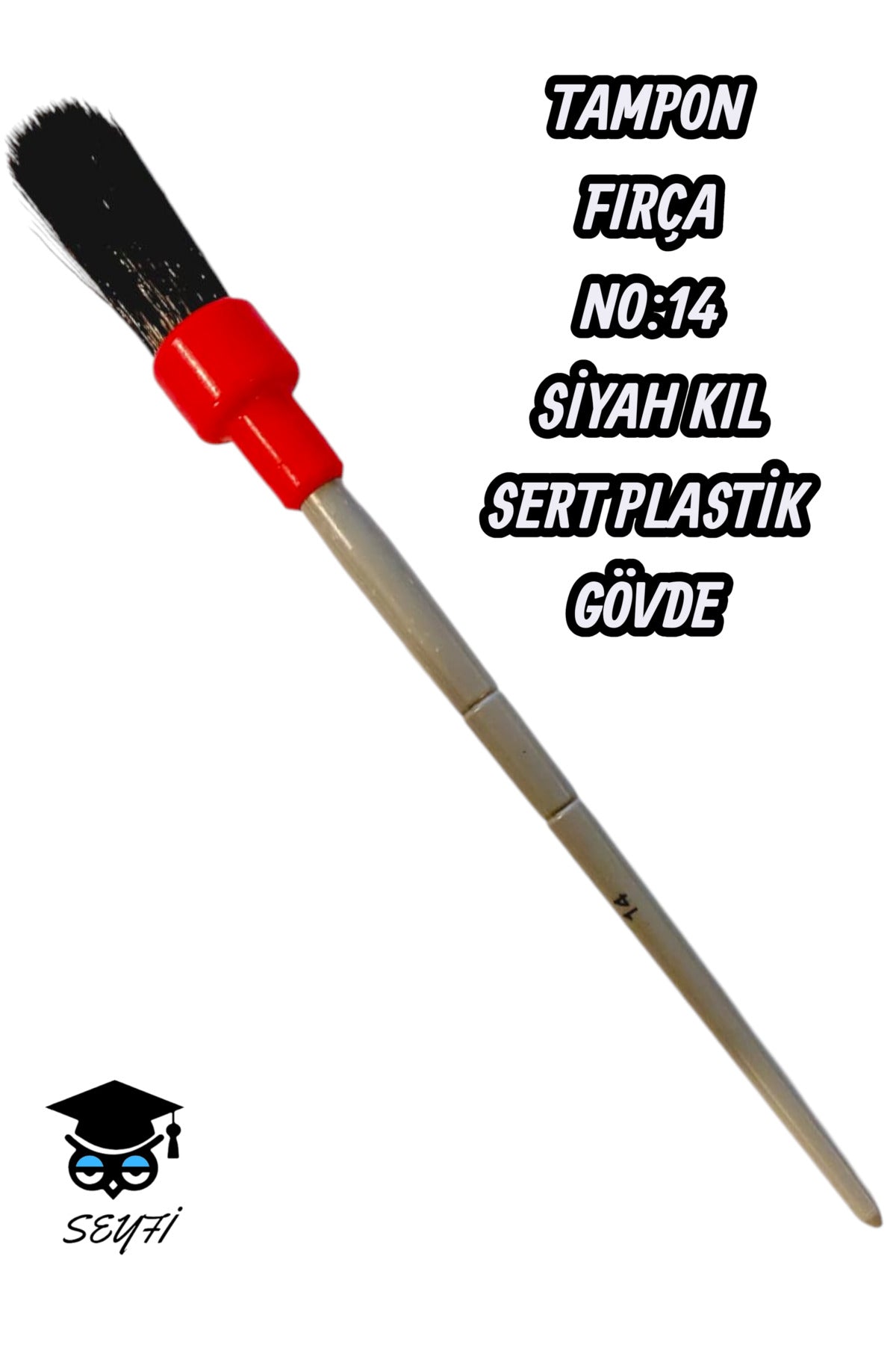 TAMPON FIRÇA SİYAH KIL NO:14
