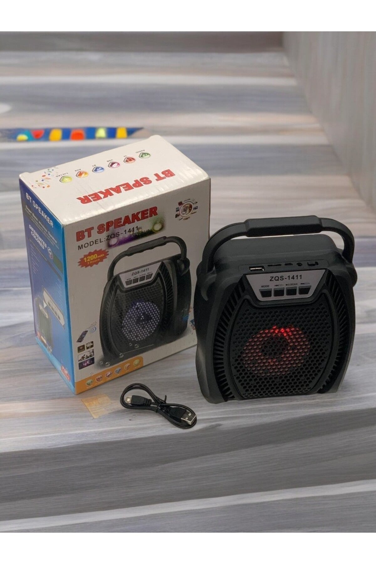 5 Watt USB-SD-Aux-FM-Bluetooth Destekli Taşınabilir Hoparlör ZQS-1411