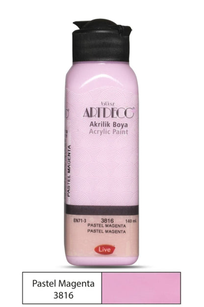 Akrilik Boya 6x140 ml. Pastel Renkler