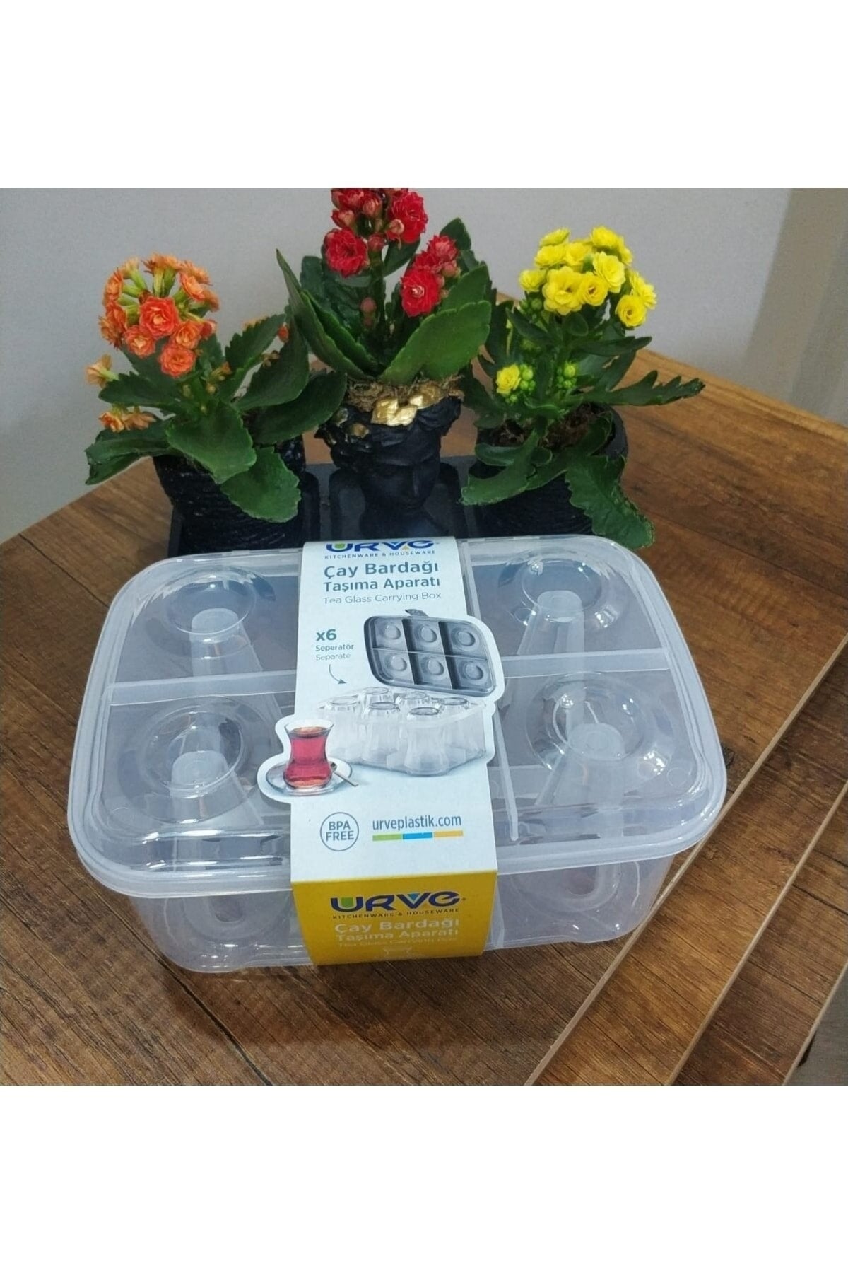 Şeffaf, pratik ve şık taşıma kabı, çay bardağı için ideal, kolay kullanımlı ve şeffaf tasarım
