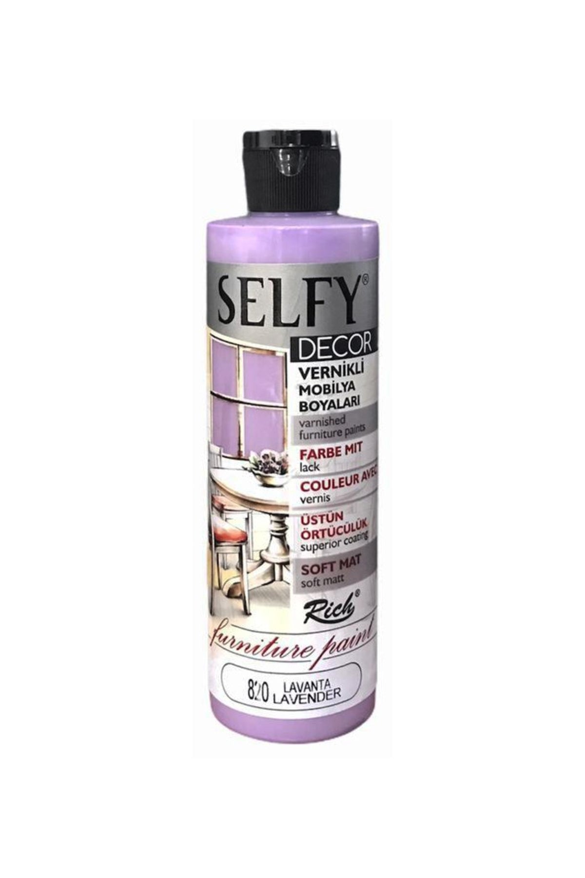 Rıch Selfy Decor Akrilik Boya 820 Lavanta 240 Cc
