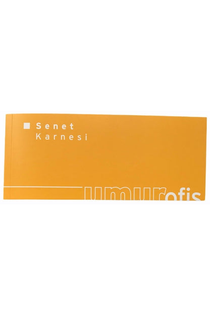 Umur Senet Karnesi 40 Yaprak