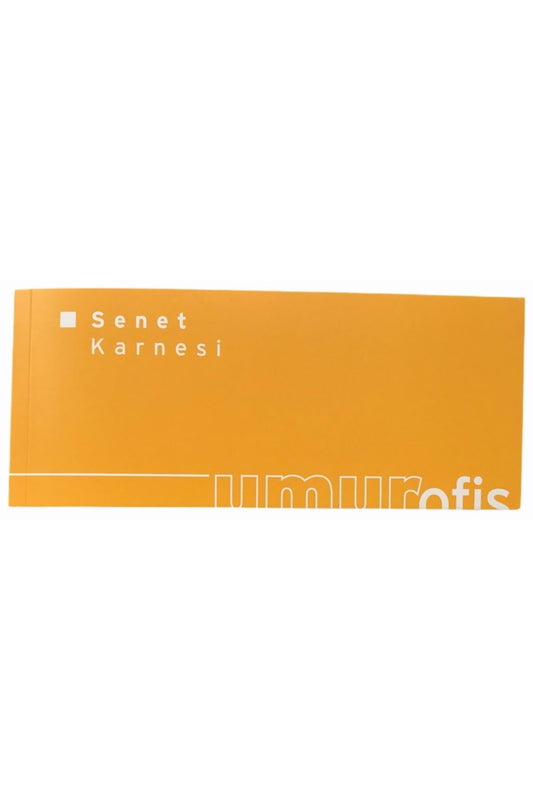 Umur Senet Karnesi 40 Yaprak