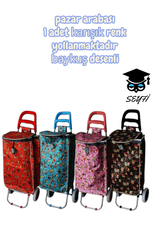 pazar arabası 1 adet karışık renk yollanmaktadır baykuş desenli