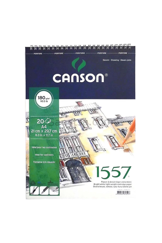 1557 Resim Ve Çizim Blok 180gr A4 20yp Üstten Spiralli