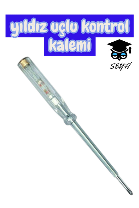 yıldız uçlu kontrol kalemi tornavida