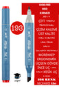 ÇİFT TARAFLI PROFESYONEL ÇİZİM KALEMİ KALICI MÜREKKEP ÜÇGEN GÖVDE İNCE UÇ 1 MM KESİK UÇ 2-6MM SKETCH