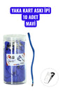 YAKA KART ASKI İPİ 10 ADET MAVİ