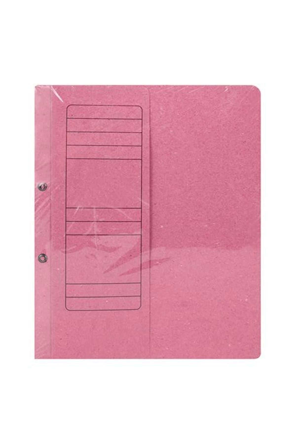 06191 Yarım Kapak Dosya Karton A4 50 Adet - Pembe