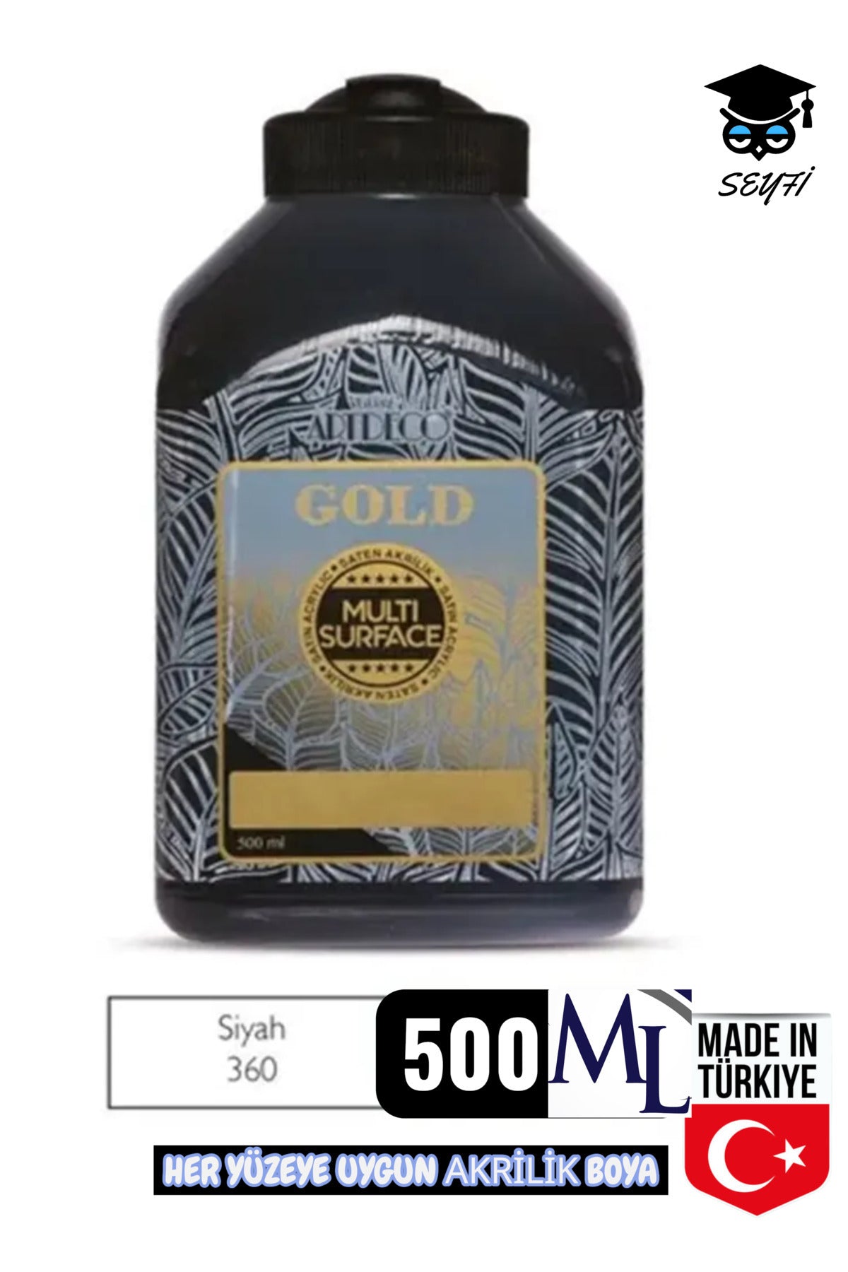 500 ML multi surface akrilik boya her yüzeye uygun artdeco