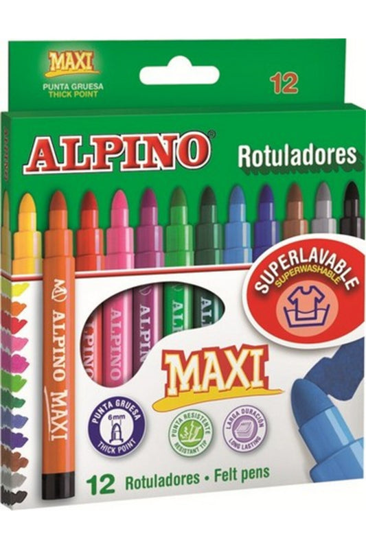 Maxı Keçeli Kalem 12 Renk