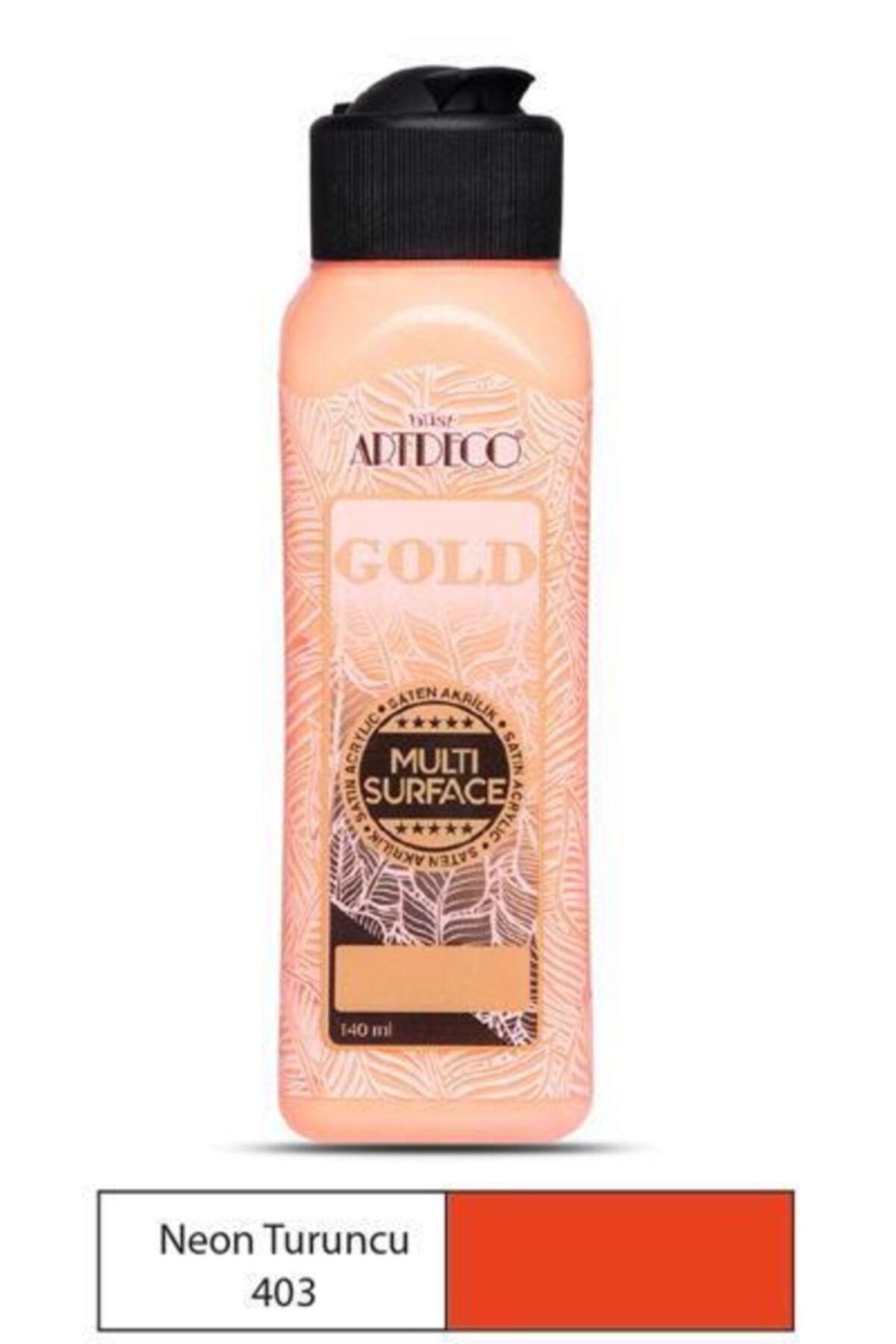 Gold Multi Surface Akrilik Boya 140 ml. 403 Neon Turuncu