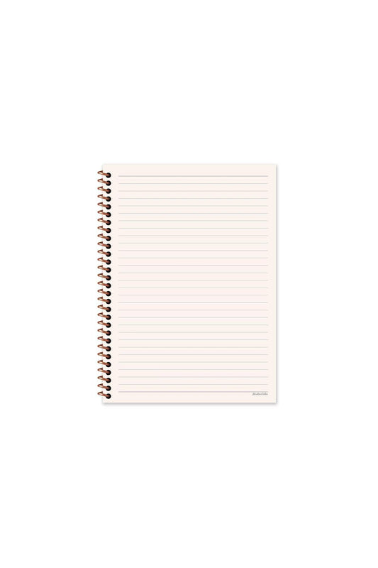 ÇİZGİLİ 16X22 CM 80 YAPRAK KARTON KAPAK TELLİ DEFTER KREM RENK SAYFALAR LA PLUME HAFİF DEFTER