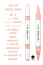 ART-X ÇİFT UÇLU AKRİLİK MARKER ÇİZİM KALEMİ HER YÜZEYE UYGUN KALICI MÜREKKEP 1-6 MM UÇ KALINLIKLARI