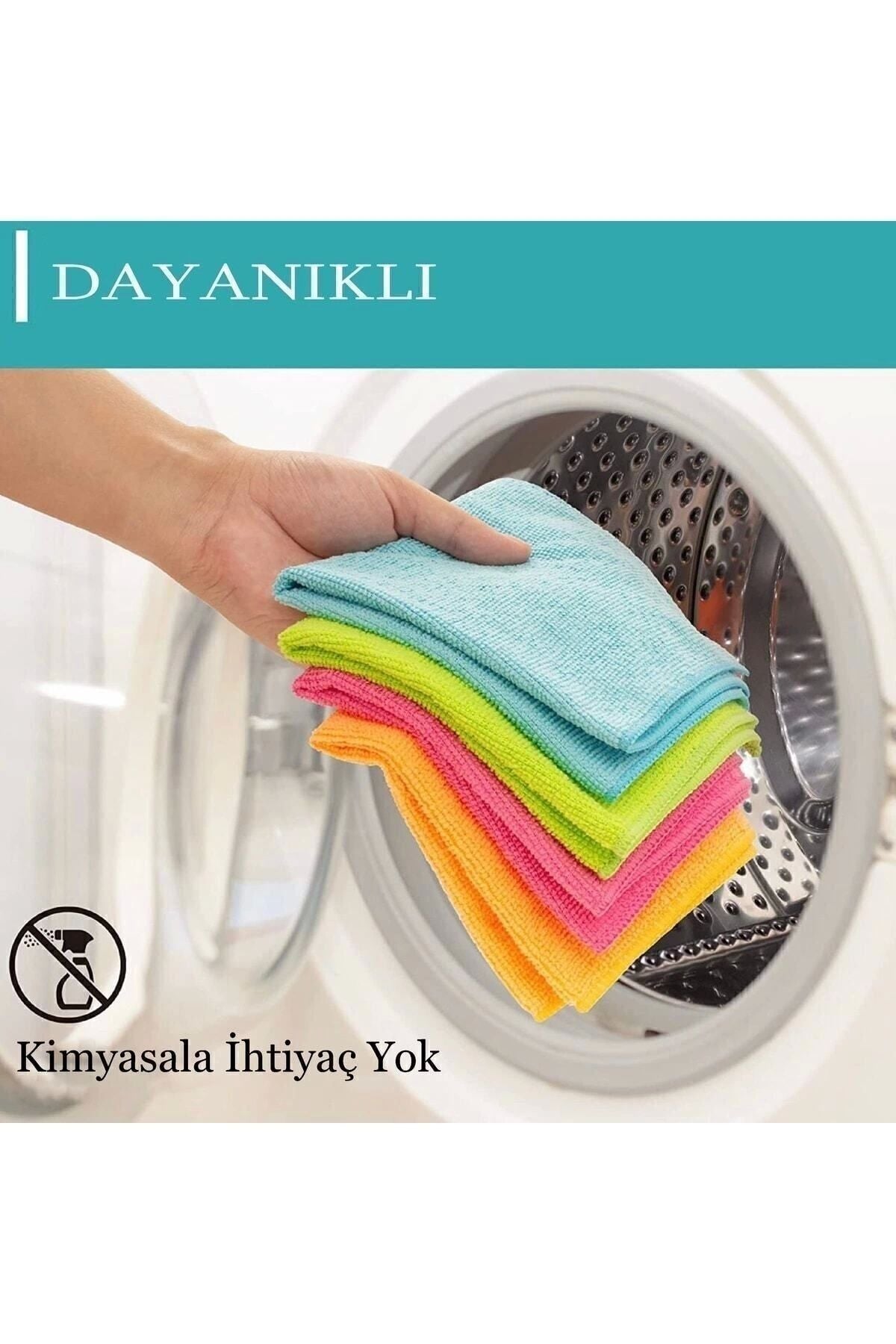 Mikrofiber Bez 8 Li Kenarları Overloklu 1.kalite Ürün 8 Adet