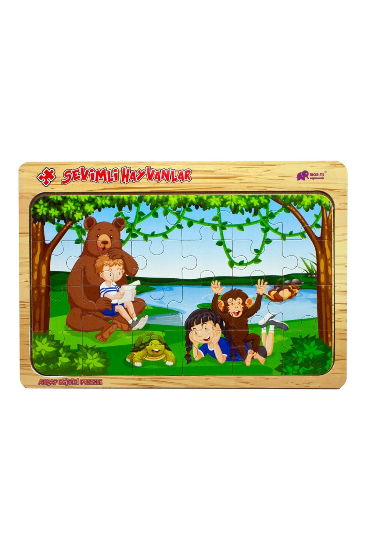 Çocuk Ahşap Puzzle 24 Parça