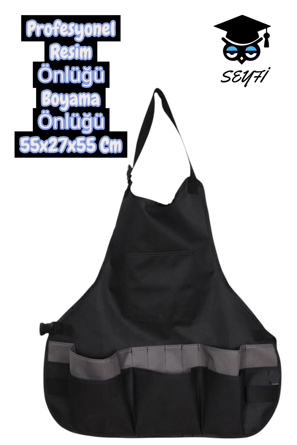 Profesyonel Resim Önlüğü Boyama Önlüğü 55x27x55 Cm hobi Önlüğü