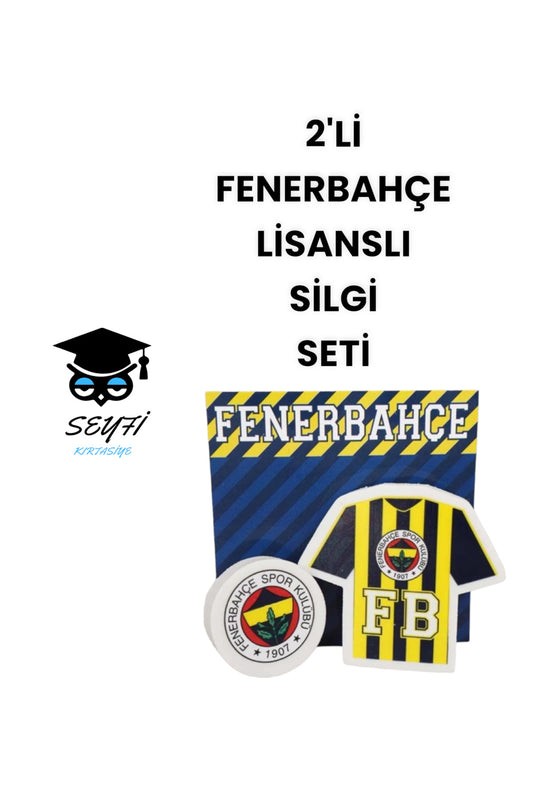 2'Lİ TARAFTAR LİSANSLI SİLGİ SETİ FENERBHÇE