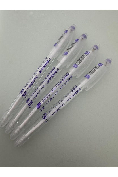 Tükenmez Kalem Global 0.5 MM Mor (4 Adet)