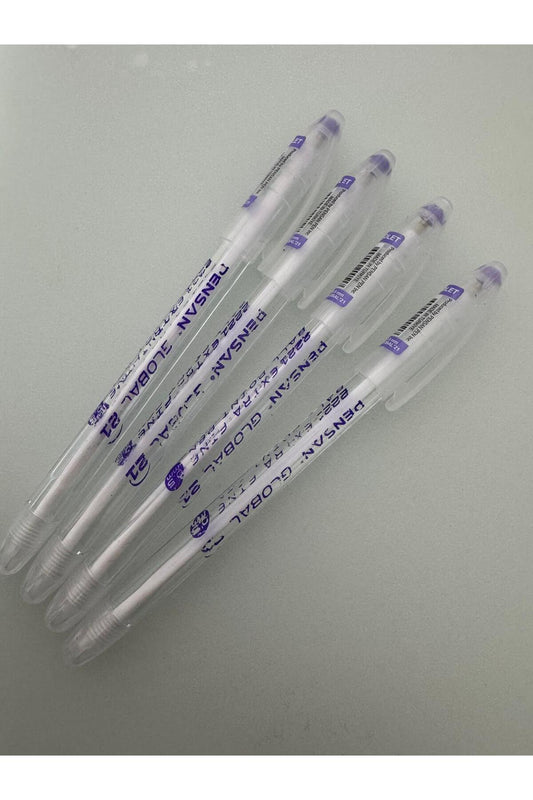 Tükenmez Kalem Global 0.5 MM Mor (4 Adet)