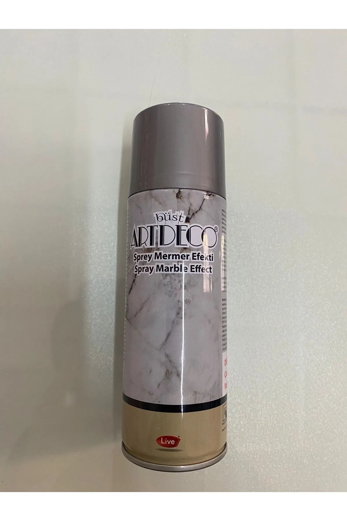 200ml Sprey Mermer Efekti Gümüş / 980