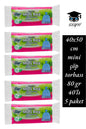 40x50 cm mini çöp torbası 80 gr 40'lı 5 paket