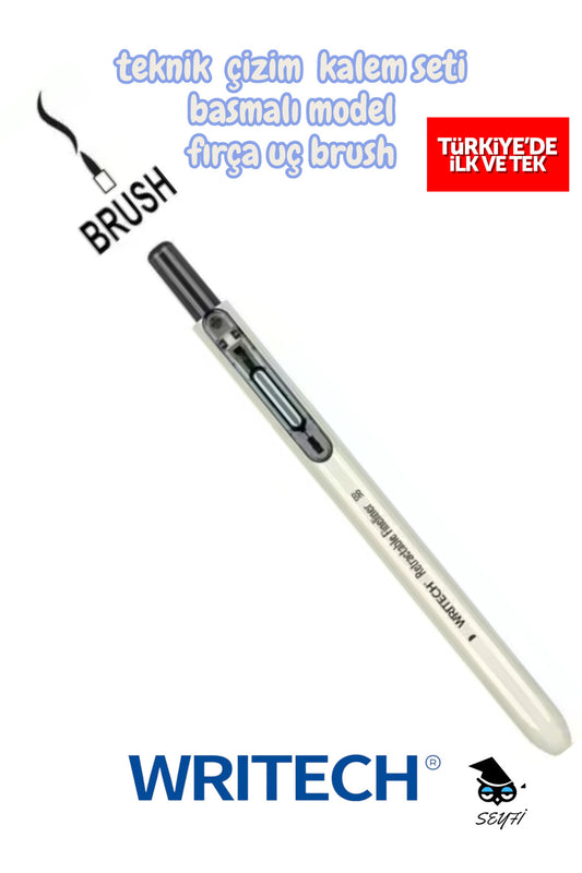 teknik çizim kalemi basmalı model siyah mürekkep TR'de ilk