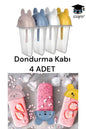 Dondurma Kabı 4 ADET SEVİMLİ DESENLİ BUZ DONDURMA KALIPLARI