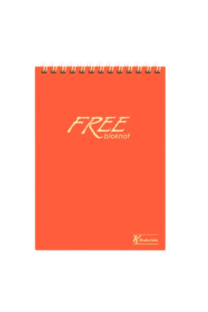 A5 (14X20 CM) 80 Yaprak Çizgisiz Plastik Kapak Telli Üstten Açılır Defter
