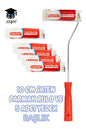 10 CM SATEN PARMAK RULO VE 5 ADET YEDEK BAŞLIK