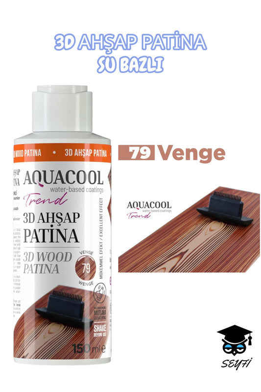 3D AHŞAP PATİNA SU BAZLI 150 ML SYFPATİNA3D, one size
