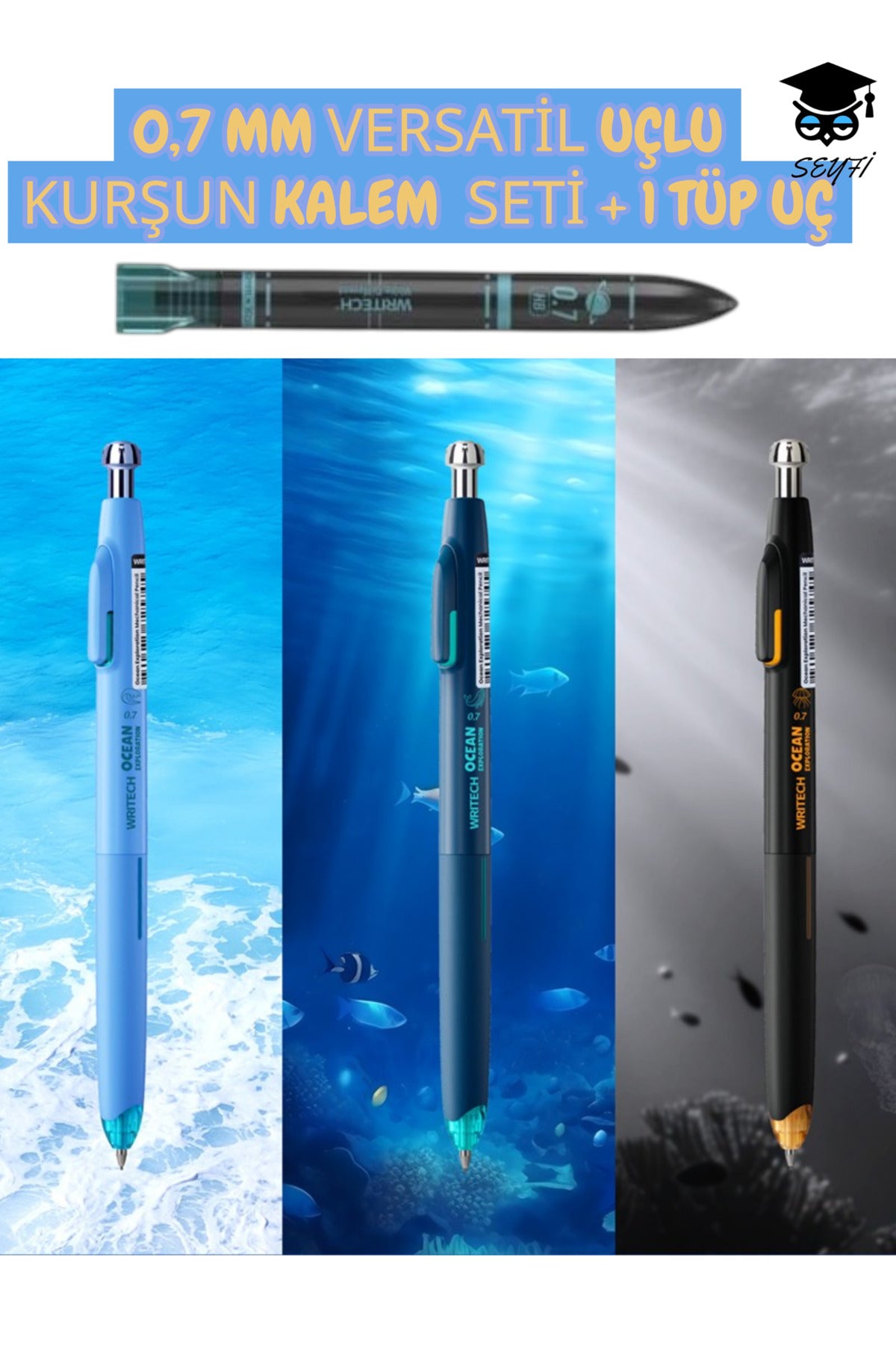 0,7 MM VERSATİL UÇLU KURŞUN KALEM SETİ + 1 TÜP UÇ W-5144 WRİTECH