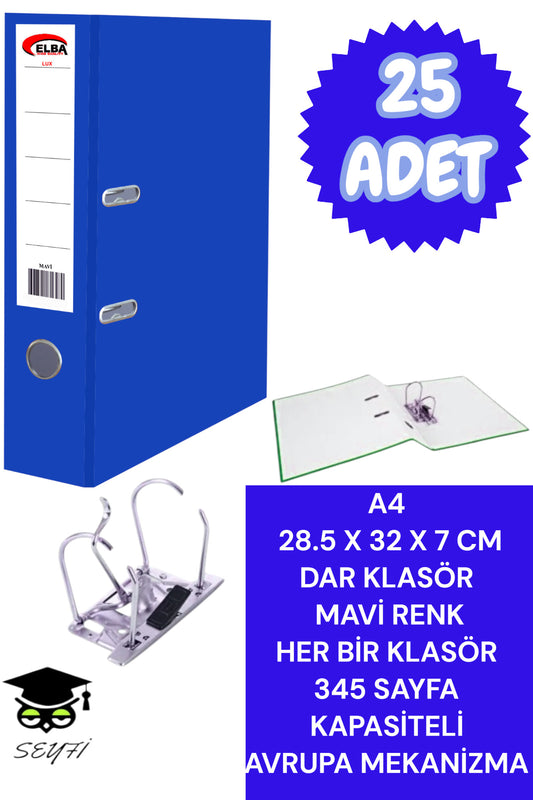 A4 OFİS KLASÖRÜ BÜRO EVRAK DÜZENLEYİCİ KLASÖR ÇİFT METAL HALKA AVRUPA MEKANİZMA