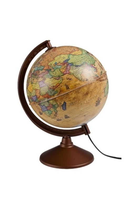 Antik Küre Işıklı 26 cm 44261