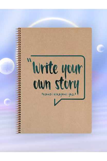 20x28 Cm KARELİ 100 Yaprak Funky Sert Kapak Telli Defter 70 Gr Ivory Kağıt