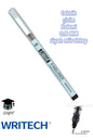 teknik çizim kalemi siyah mürekkep drawing pencil metal klips çelik uç